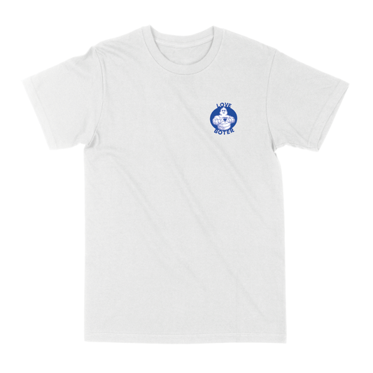 "Studio Boter – the blue line – T-shirt – Love boter" White